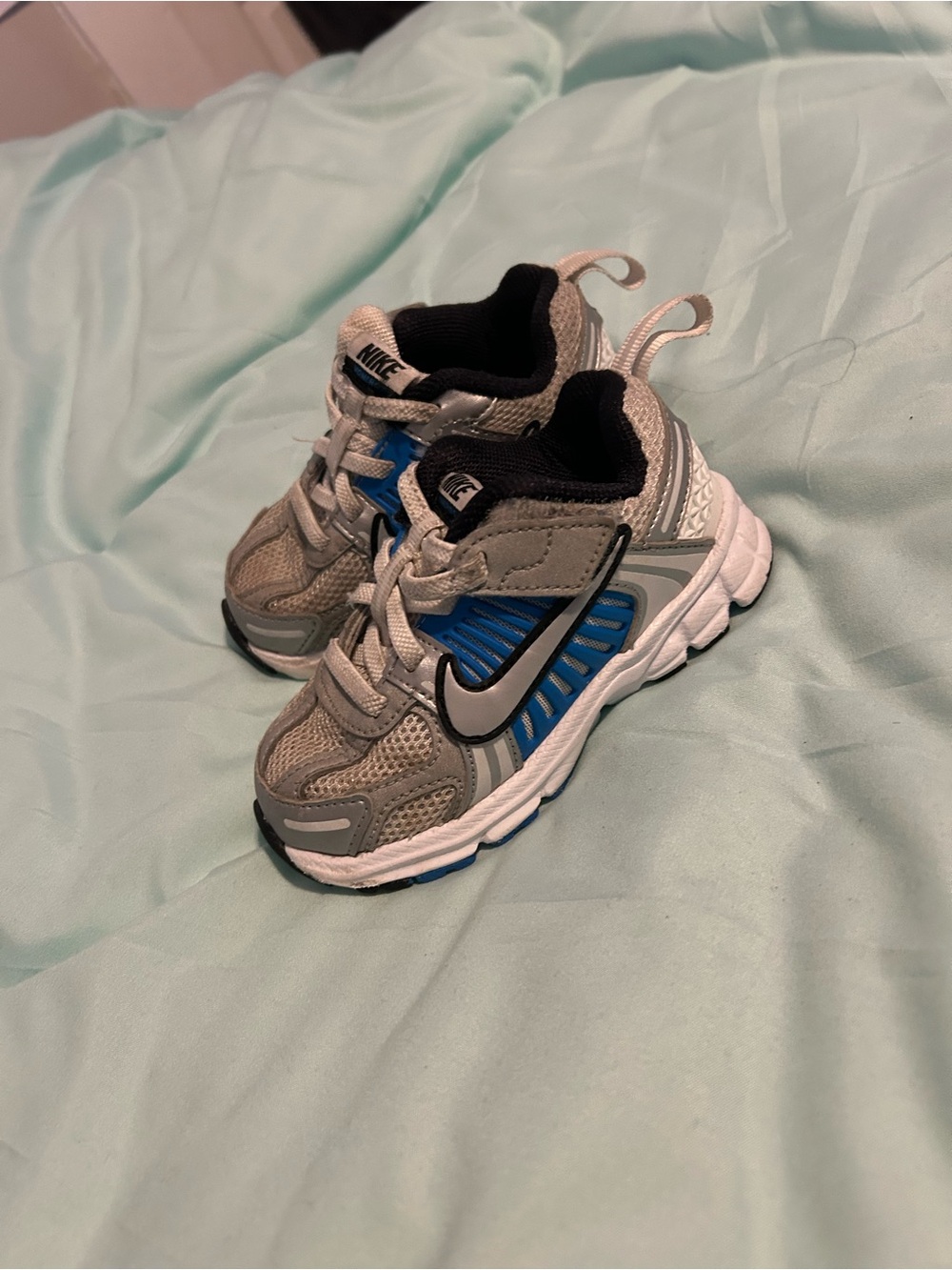 Nike Gray and Blue Toddler Athletic Sneakers